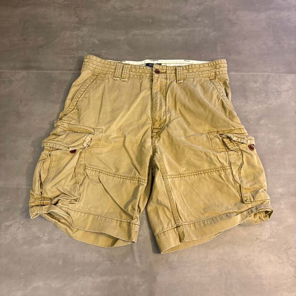 Polo Ralph Lauren Khaki Cargo Shorts Size 35
